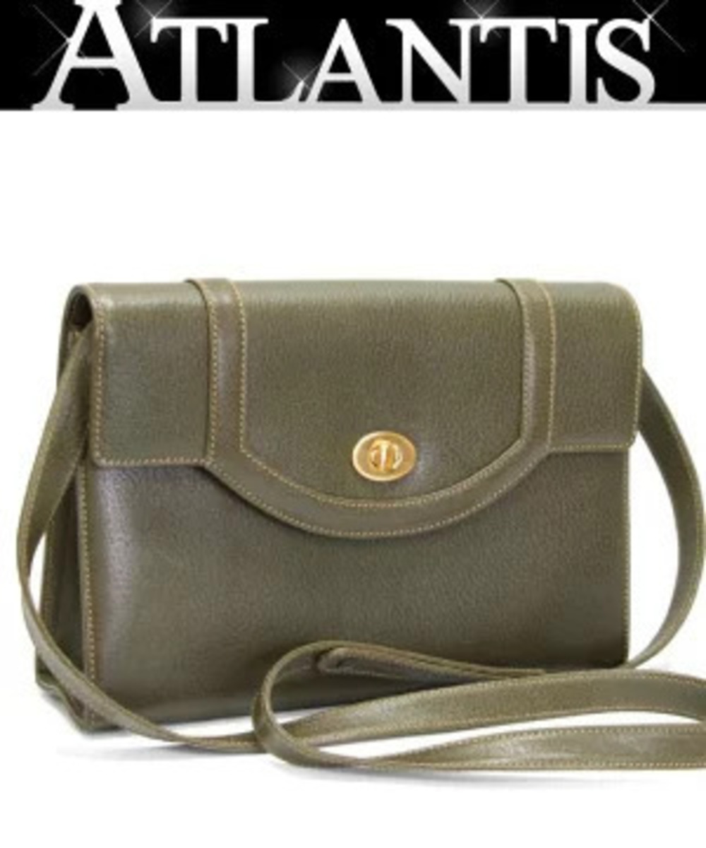 Gucci Turnlock Shoulder Bag Leather Olive